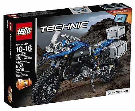 Brinquedo - LEGO Technic - BMW R 1200 GS Adventure - 42063