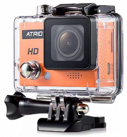 Câmera Digital - Filmadora Multilaser Atrio Fullsport Cam HD - 5 Mega Pixels - Gravação em HD - Case à prova d`água - DC186