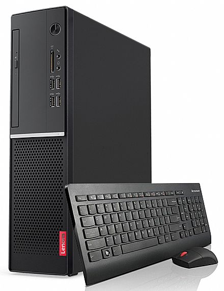 Computador - Computador Lenovo V520s SFF 10NN001JBR - Intel Core i3-7100, 4GB DDR4, HD 500GB, DVD, FreeDos, Mouse e Teclado