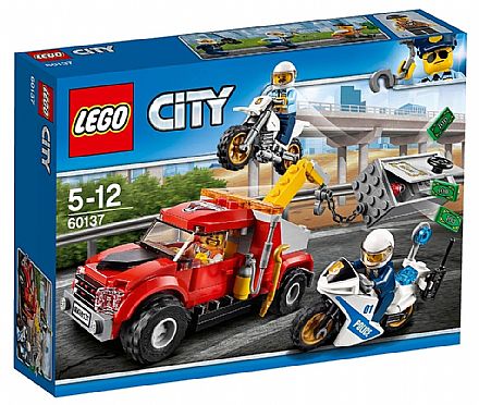 Brinquedo - LEGO City - Caminhão Reboque em Dificuldades - 60137