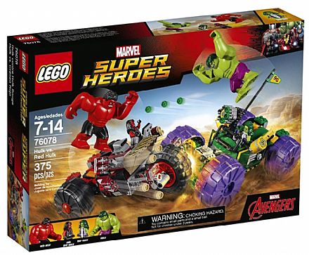 Brinquedo - LEGO Super Heroes - Hulk contra Hulk Vermelho - 76078