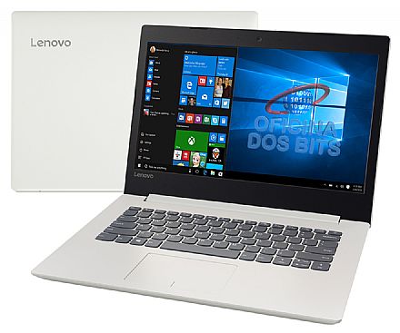 Notebook - Notebook Lenovo Ideapad 320 - Tela 14", Intel i3 6006U, 8GB DDR4, SSD 240GB, Intel HD Graphics 520, Windows 10 - Branco - 80YF0008BR
