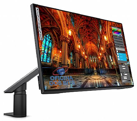 Monitor - Monitor 27" Dell U2717DA UltraSharp - Tela Infinita Quad HD 2560 x 1440 - QHD - Braço Articulado - HUB USB 3.0 - Seminovo - Garantia 90 dias