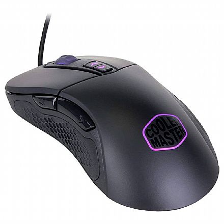Mouse - Mouse Gamer Cooler Master MasterMouse MM530 - 12000dpi - com LED RGB - 7 Botões programáveis - SGM-4007-KLLW1