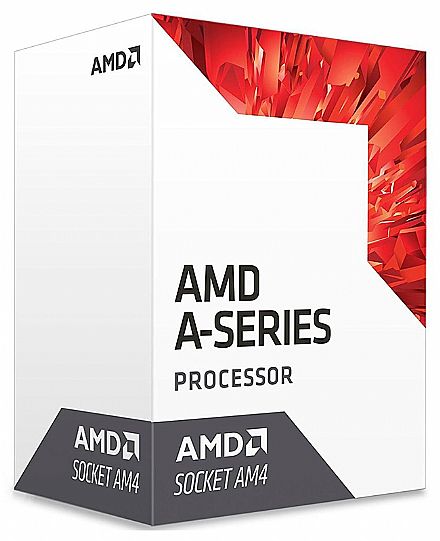 Processador AMD - AMD A8-9600 Quad Core - 3.1GHz (Turbo 3.4GHz) Cache 2MB - AM4 - TDP 65W - AD9600AGABBOX