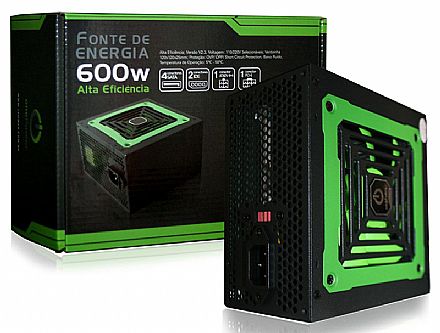 Fonte - Fonte 600W Onepower - 70% Eficiência - MP600W3-I