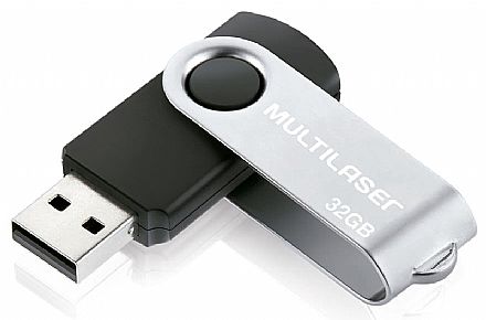 Pen Drive - Pen Drive 32GB Multilaser Twist - PD589
