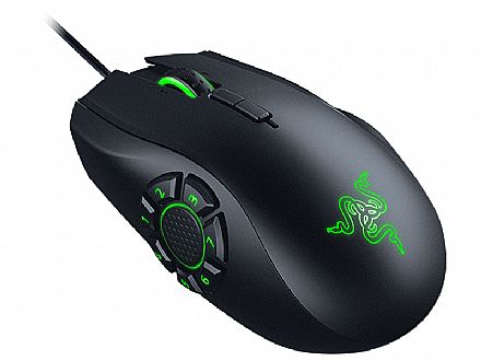 Mouse - Mouse Gamer Razer Naga Hex V2 - 14 Botões Programáveis - LED RGB Personalizável - RZ01-01600100-R3U1