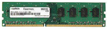 Memória para Desktop - Memória 4GB DDR3 1600MHz Mushkin - CL11 - Low Voltage 1.35V - 992030