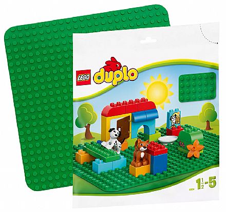Brinquedo - LEGO Duplo - Base de Construção Verde Grande - 2304