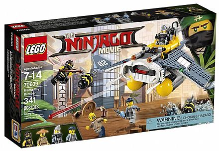 Brinquedo - LEGO Ninjago - Bomber Arraia - 70609