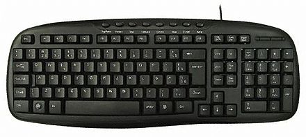 Teclado - Teclado Multimídia K-Mex - USB - ABNT2 - KM1328U