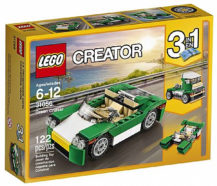 Brinquedo - LEGO Creator - Carro de Passeio Verde - 31056