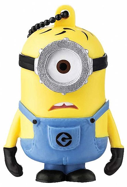 Pen Drive - Pen Drive 8GB Minions Carl - Multilaser PD094