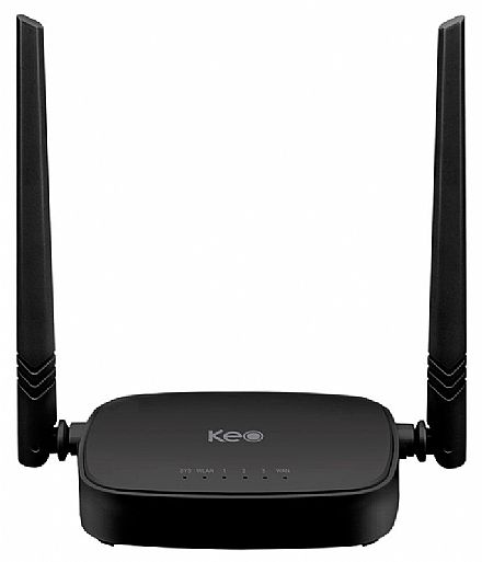 Roteador, Repetidor & Acess Point - Roteador Wi-Fi Keo KLR-300N - 300Mbps - 2 Antenas de 5dBi