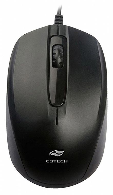 Mouse - Mouse C3 Tech MS-30BK - 1000dpi - USB