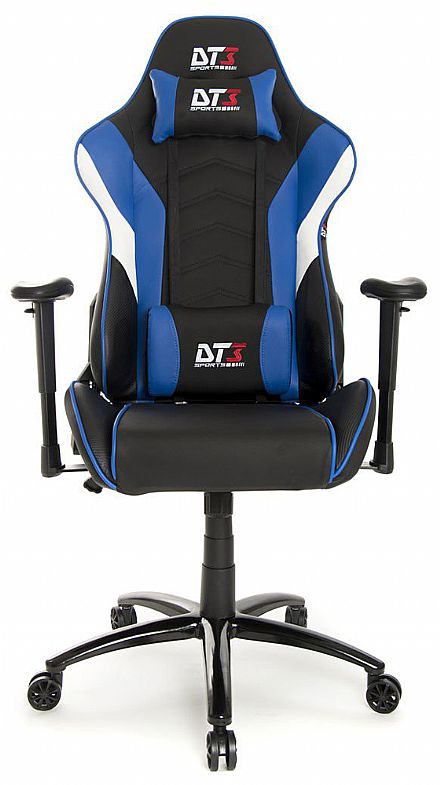 Cadeiras - Cadeira Gamer DT3 Sports Elise Blue - Encosto Reclinável de 180º - Construção em Aço - 10634-4