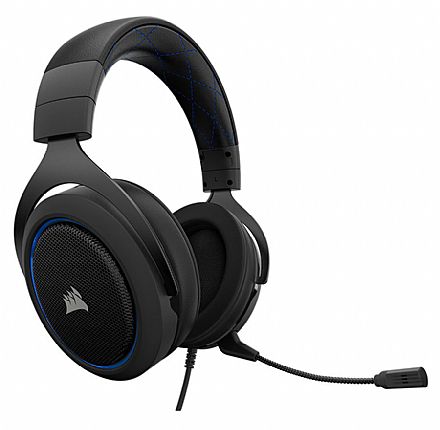 Fone de Ouvido - Headset Corsair Gaming HS50 - com Controle de Volume - Conector P2 - Blue - CA-9011172-NA