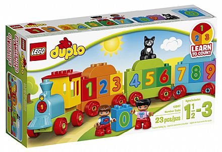 Brinquedo - LEGO Duplo - O Trenzinho dos Números - 10847
