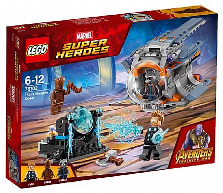 Brinquedo - LEGO Marvel Super Heroes - Procura da Arma de Thor - 76102