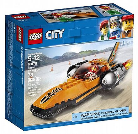 Brinquedo - LEGO City - Batedor de Recordes de Velocidade - 60178