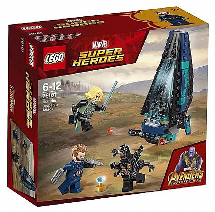Brinquedo - LEGO Marvel Super Heroes - Ataque à Escolta de Cargueiro - 76101