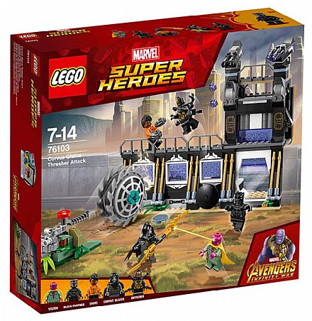 Brinquedo - LEGO Marvel Super Heroes - Ataque Avassalador de Corvus Glaive - 76103
