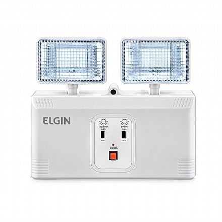Iluminação & Elétricos - Luminária de Emergência LED - Bivolt - 16W - 2000 Lumens - Até 6 horas de autonomia - Elgin 48LEM2KL0000