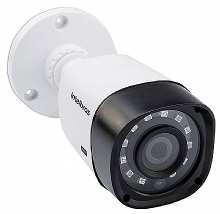 Segurança CFTV - Câmera de Segurança Bullet Intelbras VHD 1010 B G4 - IP66 - Lente 3.6mm - Sensor 1/4" - Infravermelho alcance 10m - Multi HD - 4 em 1 HDCVI, HDTVI, AHD-M, Analogica