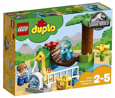 Brinquedo - LEGO Duplo - Jurassic World - Zoológico de Gigantes Mansos - 10879