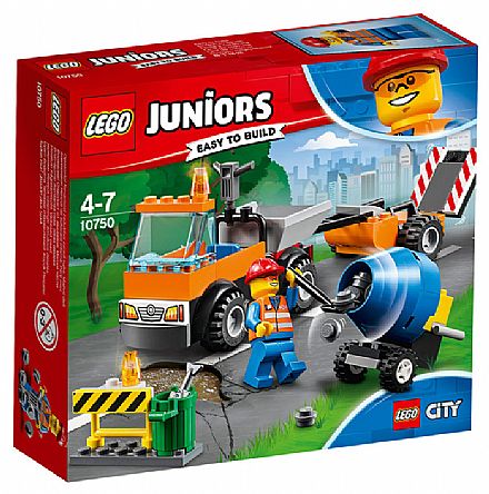 Brinquedo - LEGO City Juniors - Caminhão de Reparação das Estradas - 10750