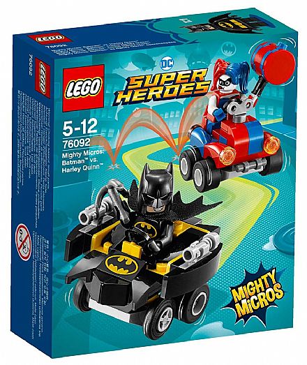 Brinquedo - LEGO DC Super Heroes - Mighty Micros: Batman vs. Arlequina - 76092