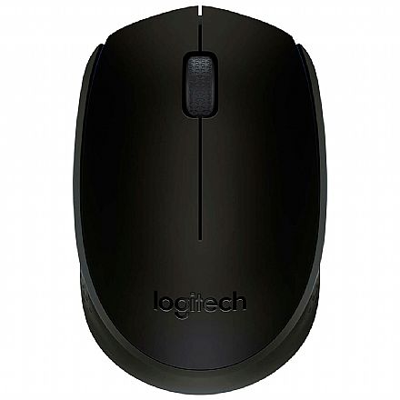 Mouse - Mouse sem Fio Logitech M170 - 2.4GHz - 1000dpi - Preto - 910-004940