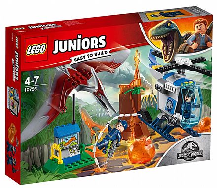 Brinquedo - LEGO Juniors Jurassic World - Fuga de Pteranodonte - 10756