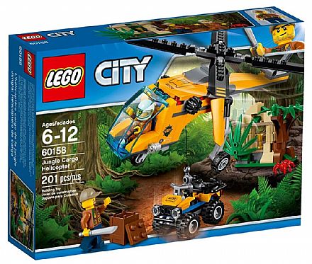 Brinquedo - LEGO City - Helicóptero de Carga da Selva - 60158
