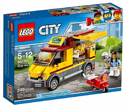 Brinquedo - LEGO City - Van de Entrega de Pizzas - 60150