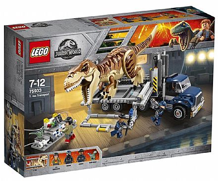 Brinquedo - LEGO Jurassic World - Transportando o T-Rex - 75933