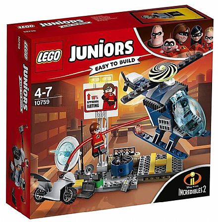Brinquedo - LEGO Juniors Os Incríveis - A Perseguição no Telhado - 10759