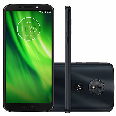 Smartphone - Smartphone Motorola Moto G6 Play - Tela 5.7" HD+, Octa Core, 32GB, Dual Chip, 4G, Câmera 13MP - Indigo - XT1922