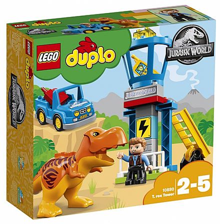 Brinquedo - LEGO Duplo - Jurassic World - Torre do T-Rex - 10880
