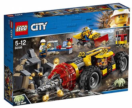 Brinquedo - LEGO City - Perfuradora Pesada de Mineração - 60186