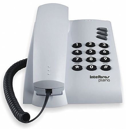 Telefonia fixa - Telefone Intelbras Pleno - 4080055 - Cinza Ártico