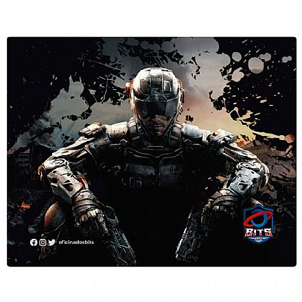 Mouse pad - Mousepad Bits Gamer Call of Duty - Pequeno: 220 x 175mm