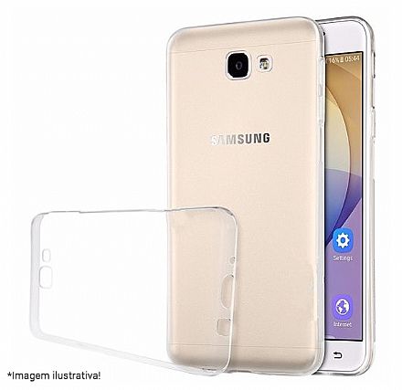 Acessorios de telefonia - Capa de Silicone para Samsung Galaxy J5 Prime G570 - Transparente