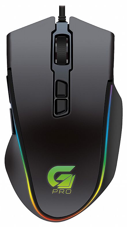 Mouse - Mouse Gamer Fortrek PRO M9 - 4000dpi - 8 Botões - com LED RGB - 64387