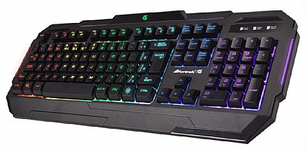 Teclado - Teclado Gamer Fortrek K1 - ABNT2 - Teclas Multimídia - com LED RGB - 64389