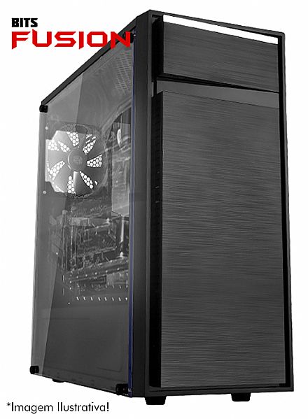 Computador Gamer - PC Gamer Bits FUSION - Intel® i5, 8GB, HD 500GB, Geforce GTX 1050 3GB, Windows 10 PRO - Seminovo - Garantia 2 anos