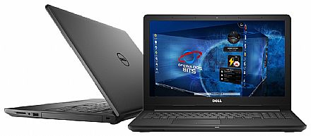 Notebook - Notebook Dell Inspiron i15-3567-D15C - Tela 15.6", Intel i3 7020U, 8GB, HD 1TB, Intel HD Graphics 620, Linux