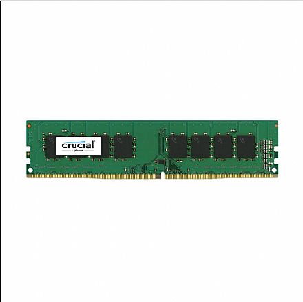 Memória para Desktop - Memória 16GB DDR4 2400MHz Crucial - CL17 - CT16G4DF824A / CT16G4DFD824A