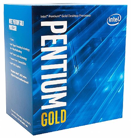 Processador Intel - Intel® Pentium Gold® G5400 - LGA 1151 - 3.7GHz - Cache 4MB - Coffee Lake - Intel HD Graphics 610 - BX80684G5400